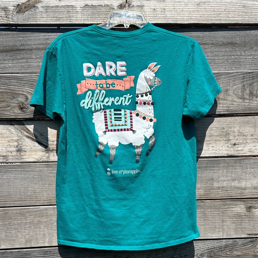 Teal Llama Graphic Tee by Love & Pineapples